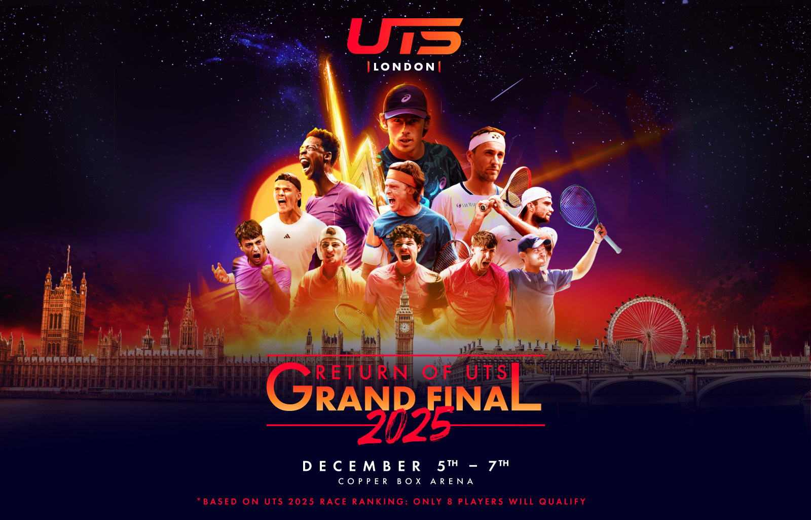 UTS Premium Lounge Ultimate Tennis Showdown – London Grand Final am 06.12.2025 – VIP-Ticket UTS Premium Lounge Ultimate Tennis Showdown – London Grand Final am 06.12.2025 – VIP-Ticket
